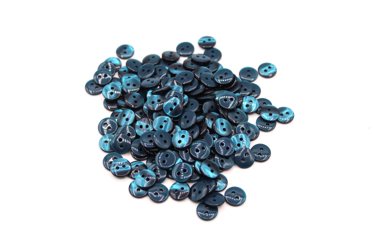 50 pieces 11mm - 2 Holes Polyester Button for Blouses (18") - (KP2 105 18") - ACCESSOIRES LEDUC BV