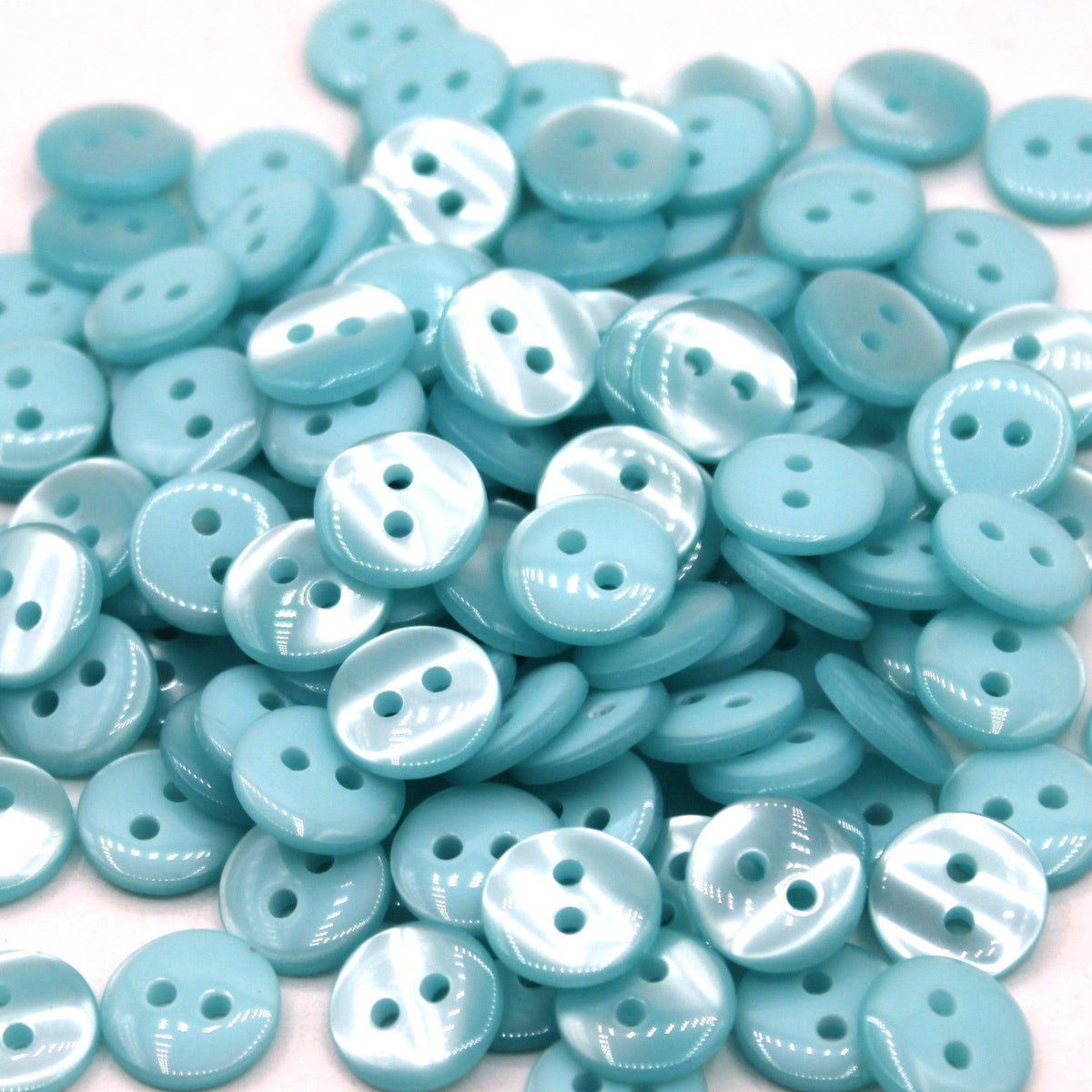 50 pieces 11mm - 2 Holes Polyester Button for Blouses (18") - (KP2 105 18") - ACCESSOIRES LEDUC BV