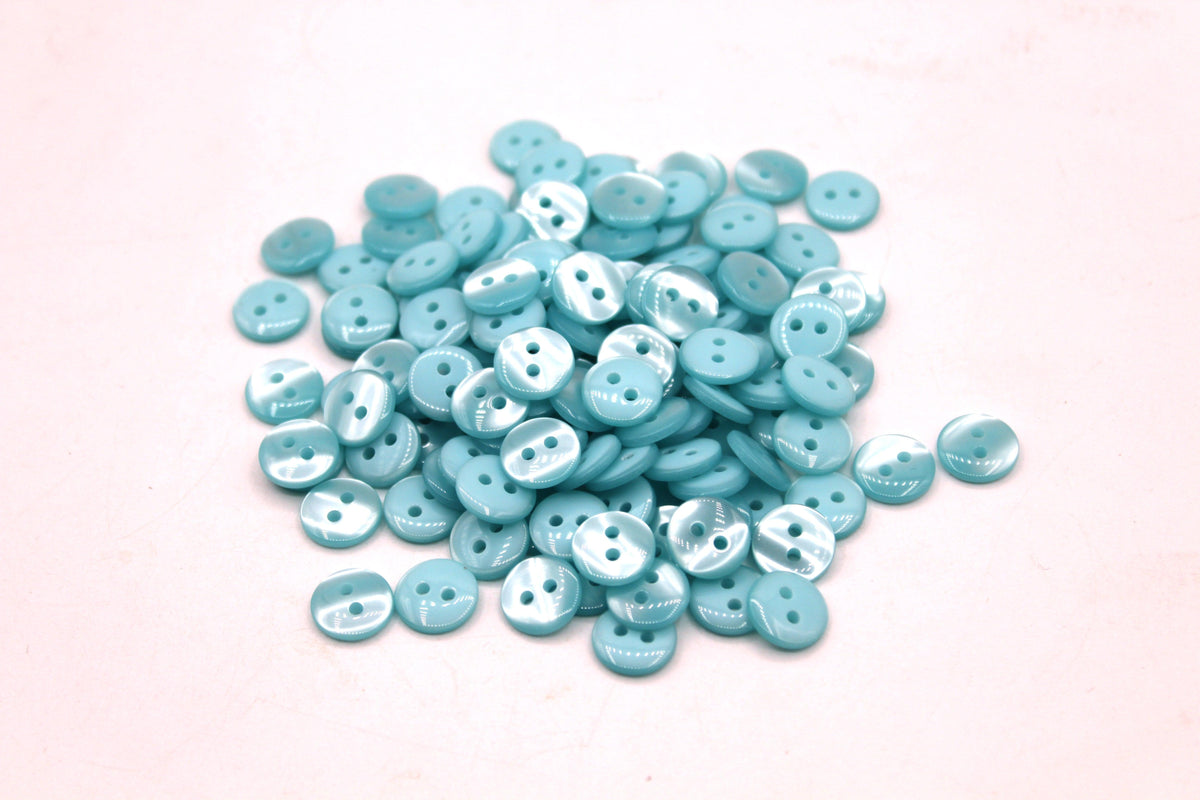 50 pieces 11mm - 2 Holes Polyester Button for Blouses (18") - (KP2 105 18") - ACCESSOIRES LEDUC BV