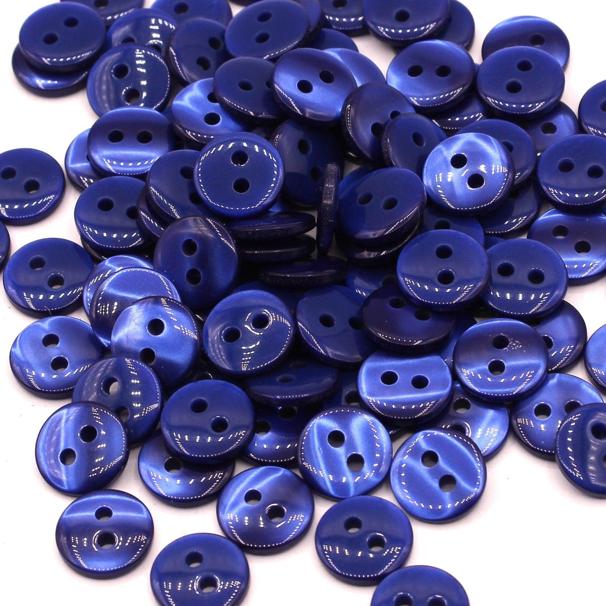 50 pieces 11mm - 2 Holes Polyester Button for Blouses (18") - (KP2 105 18")