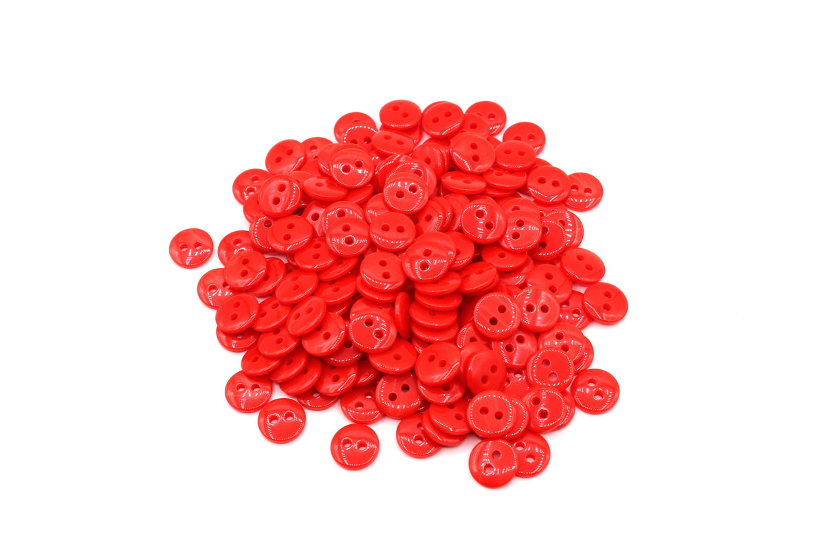 50 pieces 11mm - 2 Holes Polyester Button for Blouses (18") - (KP2 105 18") - ACCESSOIRES LEDUC BV