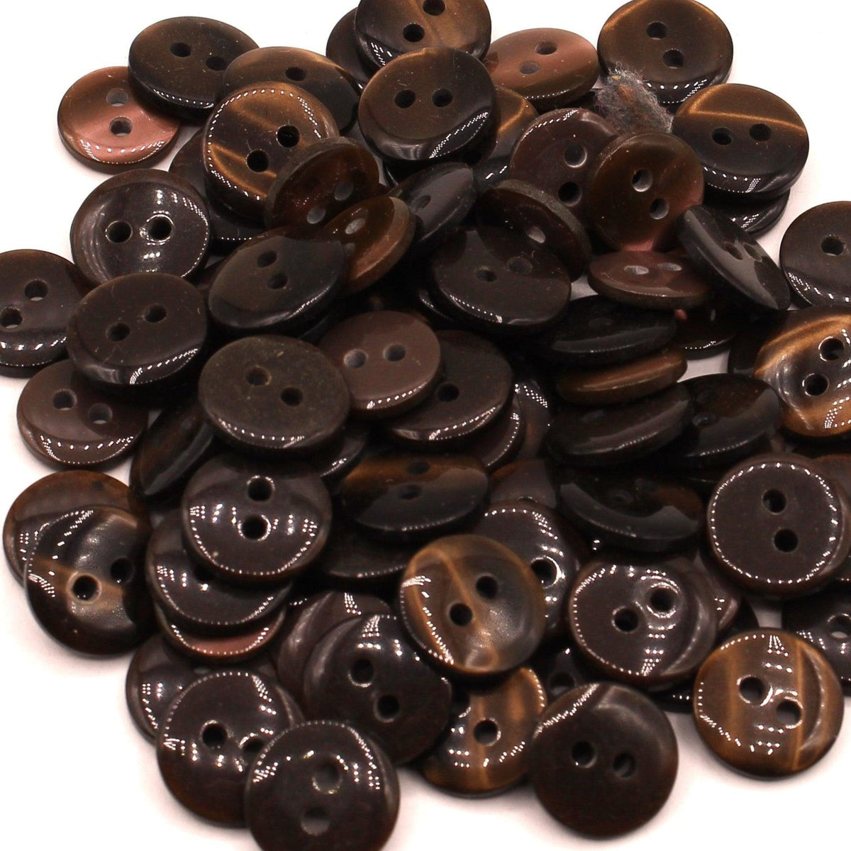 50 pieces 11mm - 2 Holes Polyester Button for Blouses (18") - (KP2 105 18")