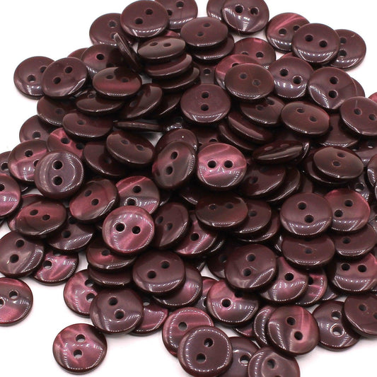 50 pieces 11mm - 2 Holes Polyester Button for Blouses (18") - (KP2 105 18") - ACCESSOIRES LEDUC BV