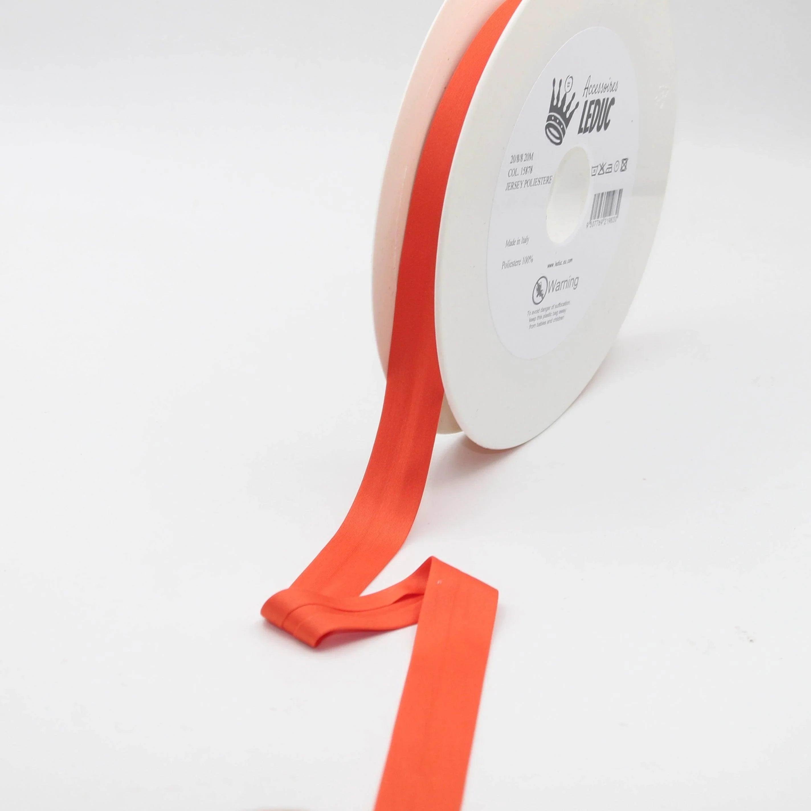 20 meters 20mm (20+8+8) Jersey Polyester Bias Binding 100% Polyester - ACCESSOIRES LEDUC BV