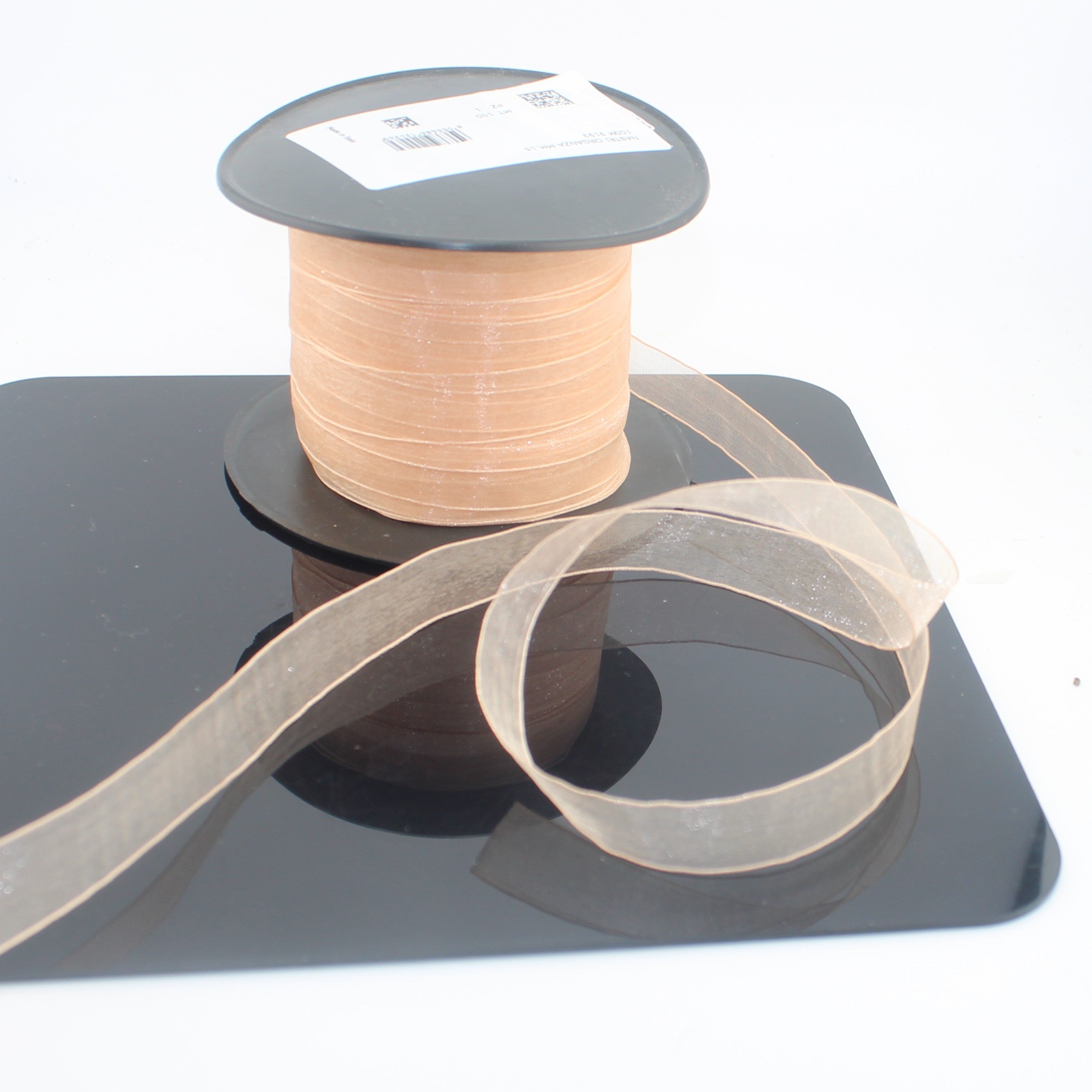 10 meters Organza Ribbon Made in Italy available in different sizes and colours 100% Polyamide