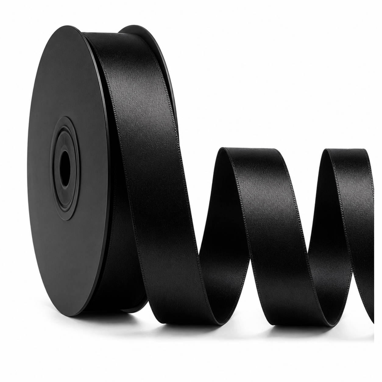 Deluxe Double-Sided Satin Ribbon Roll 25 m | Widths 3–63 mm