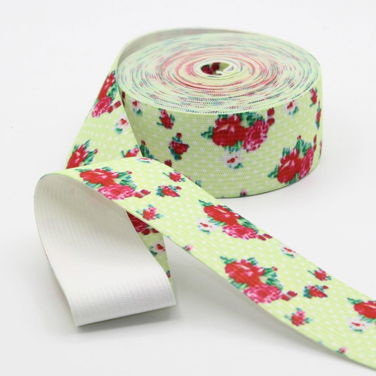 20 meters Printed Elastic 15 25 or 40mm #ELA3520 - ACCESSOIRES LEDUC BV