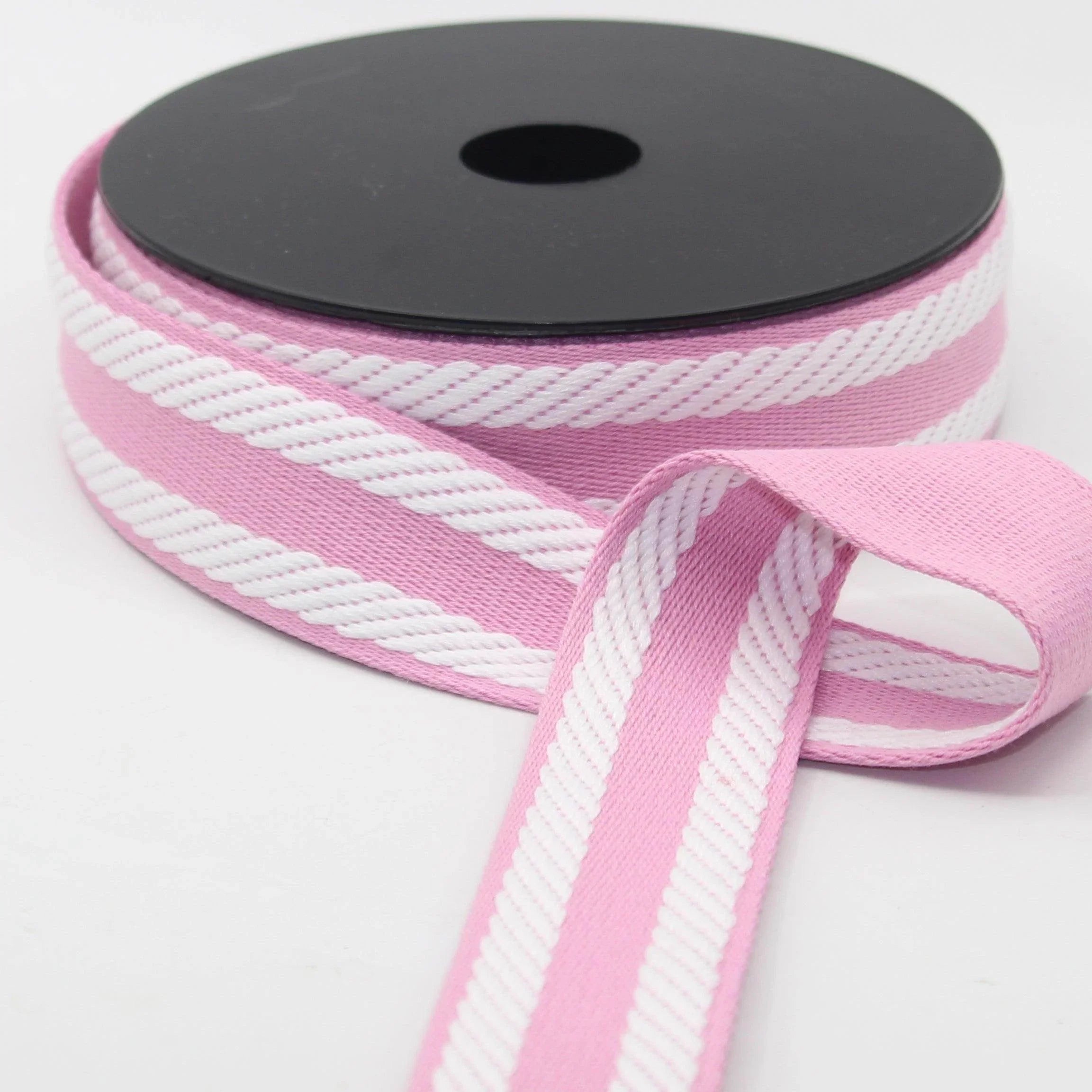 10 meters 38mm Striped Webbing #RUB3558 - ACCESSOIRES LEDUC BV