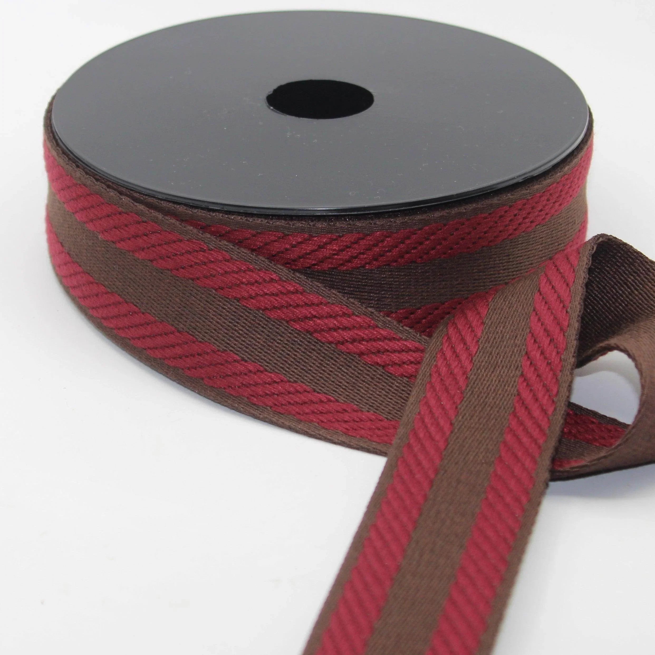 10 meters 38mm Striped Webbing #RUB3558 - ACCESSOIRES LEDUC BV