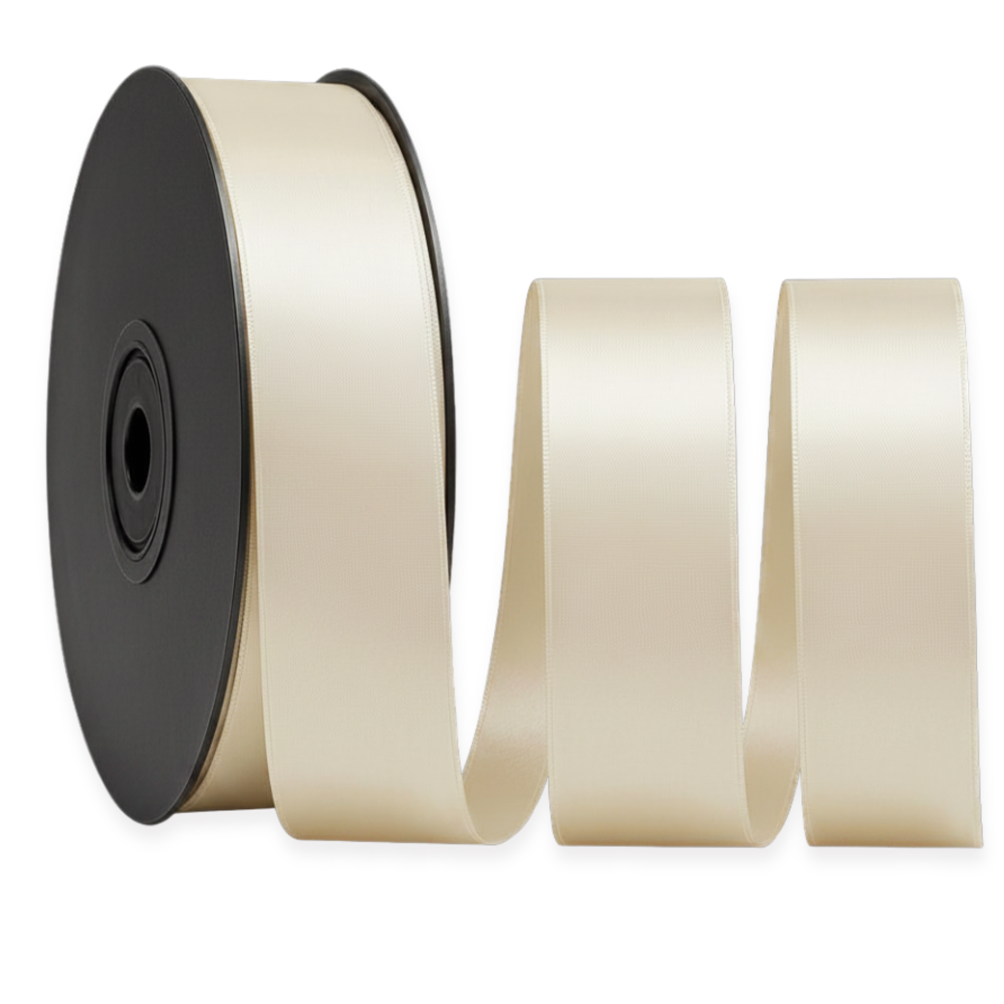 Deluxe Double-Sided Satin Ribbon Roll 25 m | Widths 3–63 mm