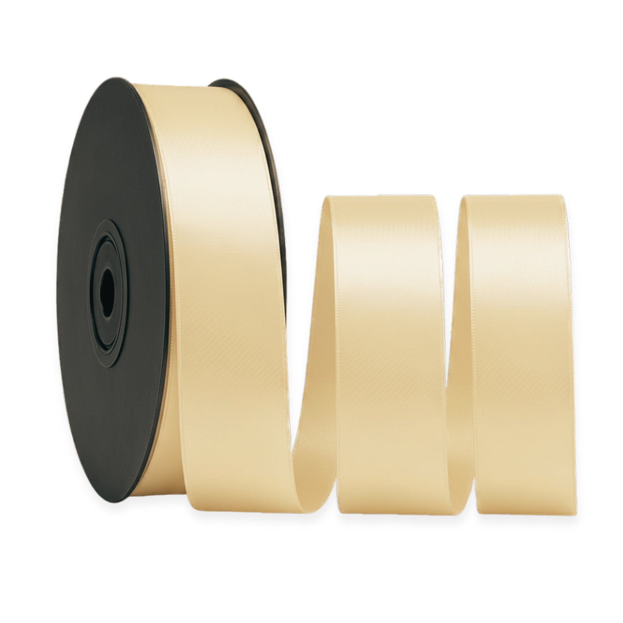 Deluxe dubbelzijdige satijnen lintrol 25 m | breedtes 3–63 mm