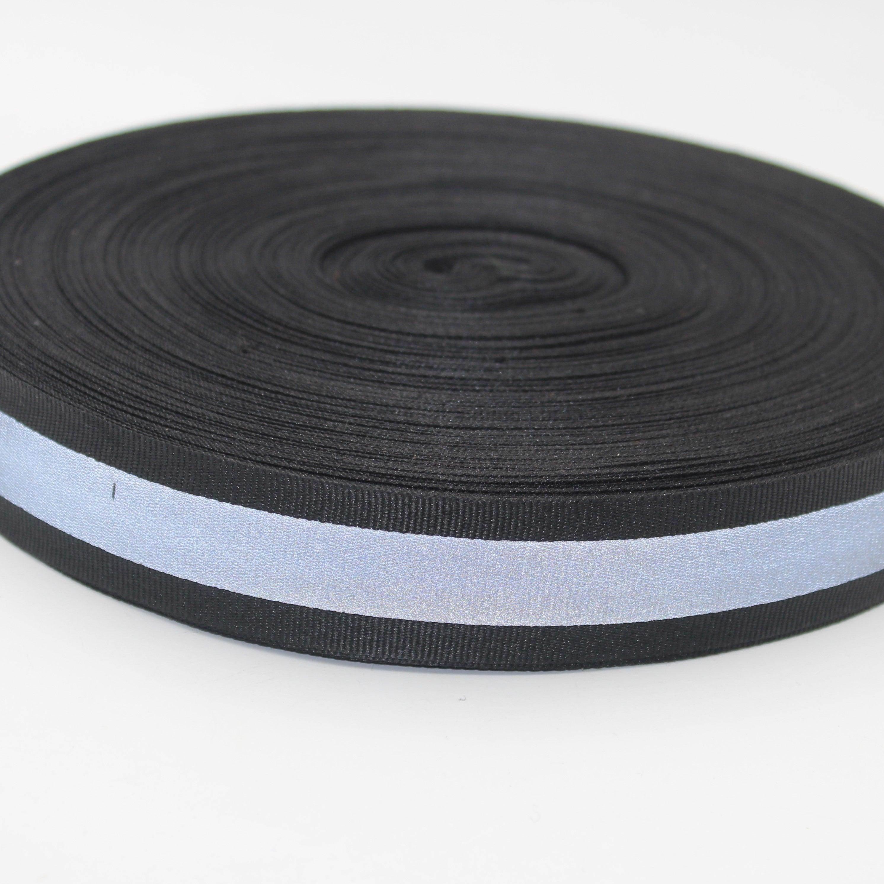20 Meters of Gros Grain tape with Self Reflective Coating - 10 15 20 25 30mm #RUB1920 - ACCESSOIRES LEDUC BV