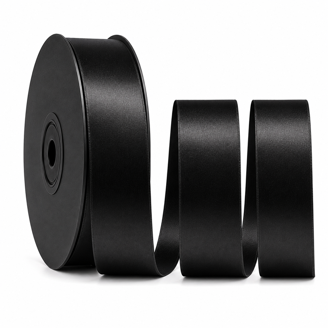 Deluxe Double-Sided Satin Ribbon Roll 25 m | Widths 3–63 mm