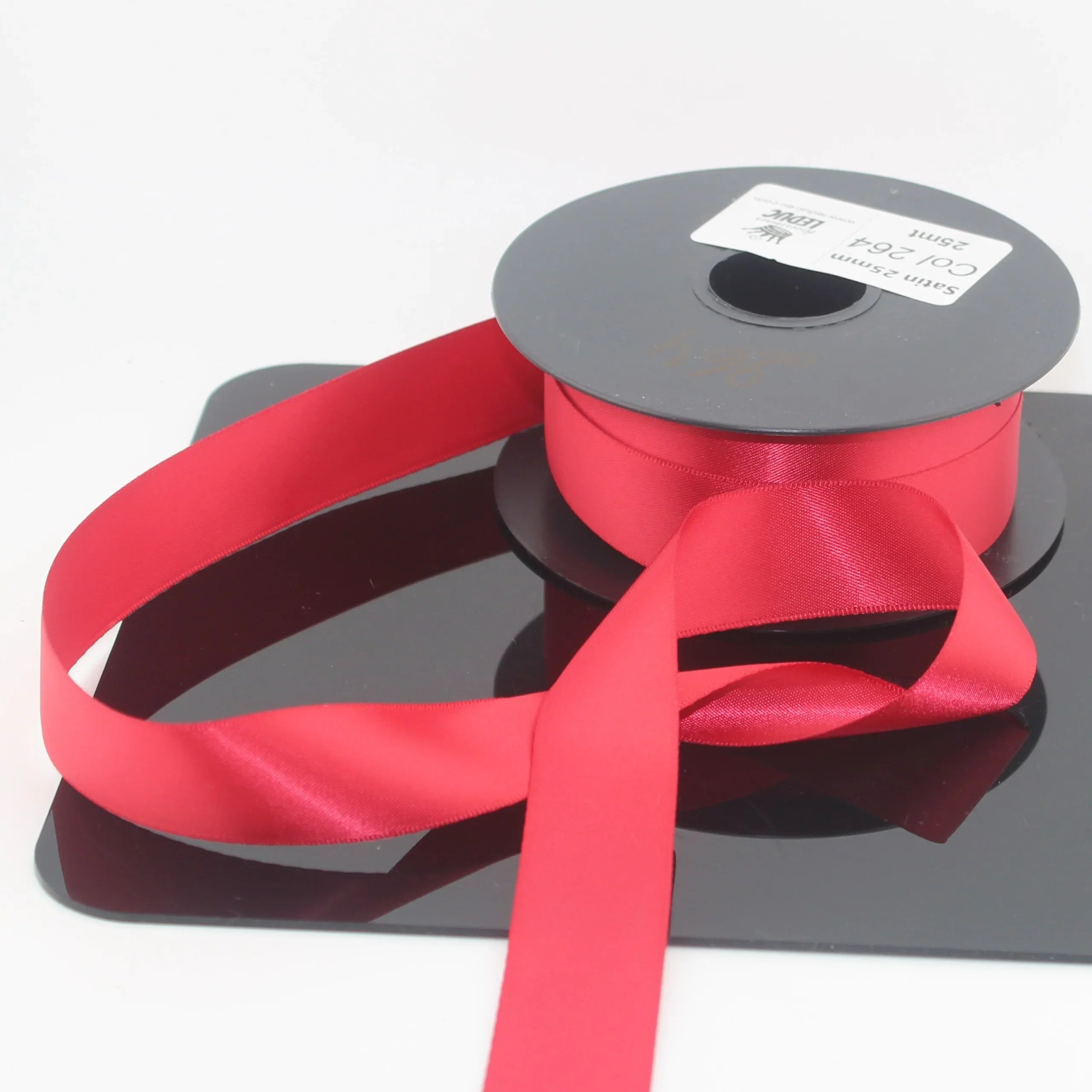Deluxe Double Sided Satin 15mm,25mm or 38mm - 25 meters - ACCESSOIRES LEDUC BV