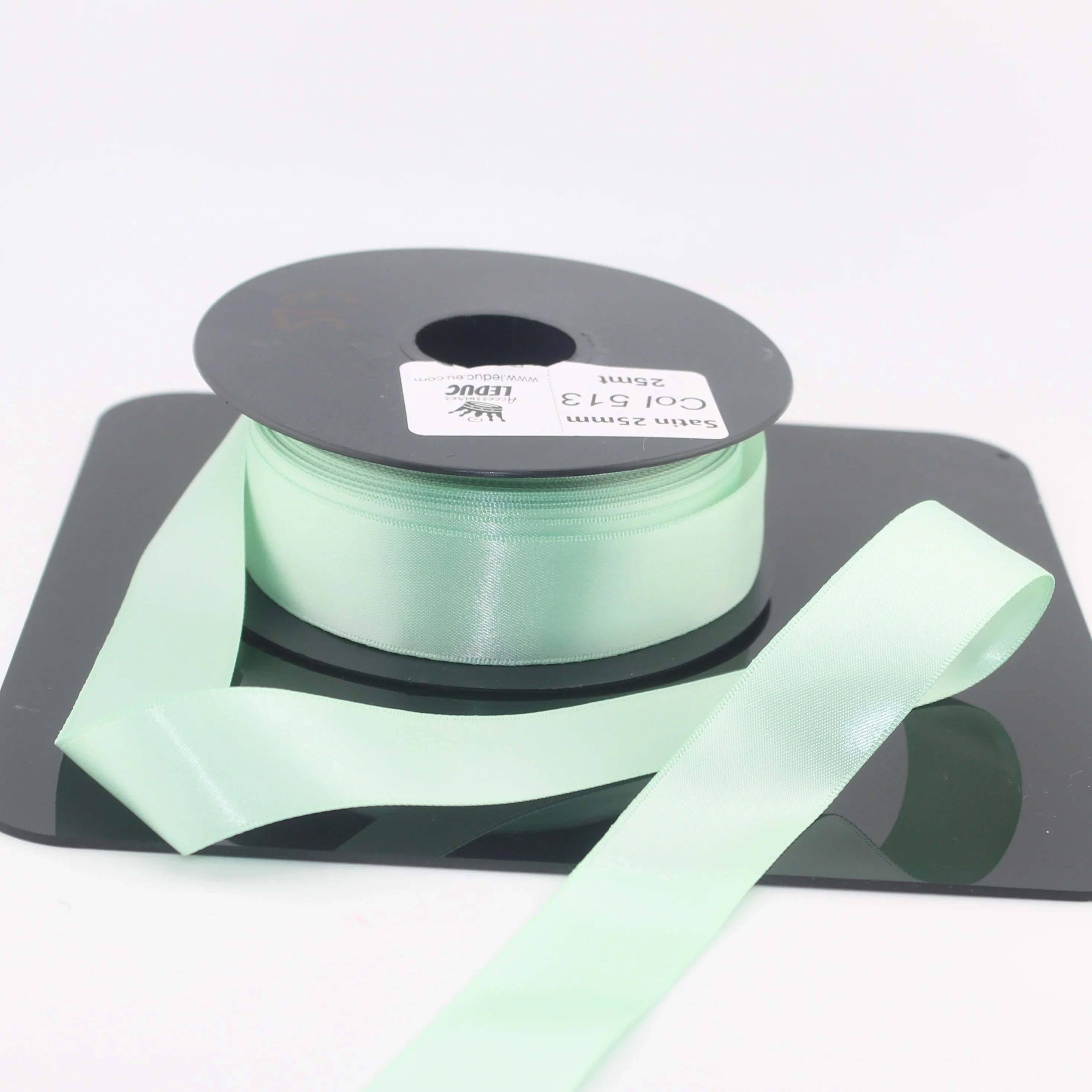 Deluxe Double Sided Satin 15mm,25mm or 38mm - 25 meters - ACCESSOIRES LEDUC BV