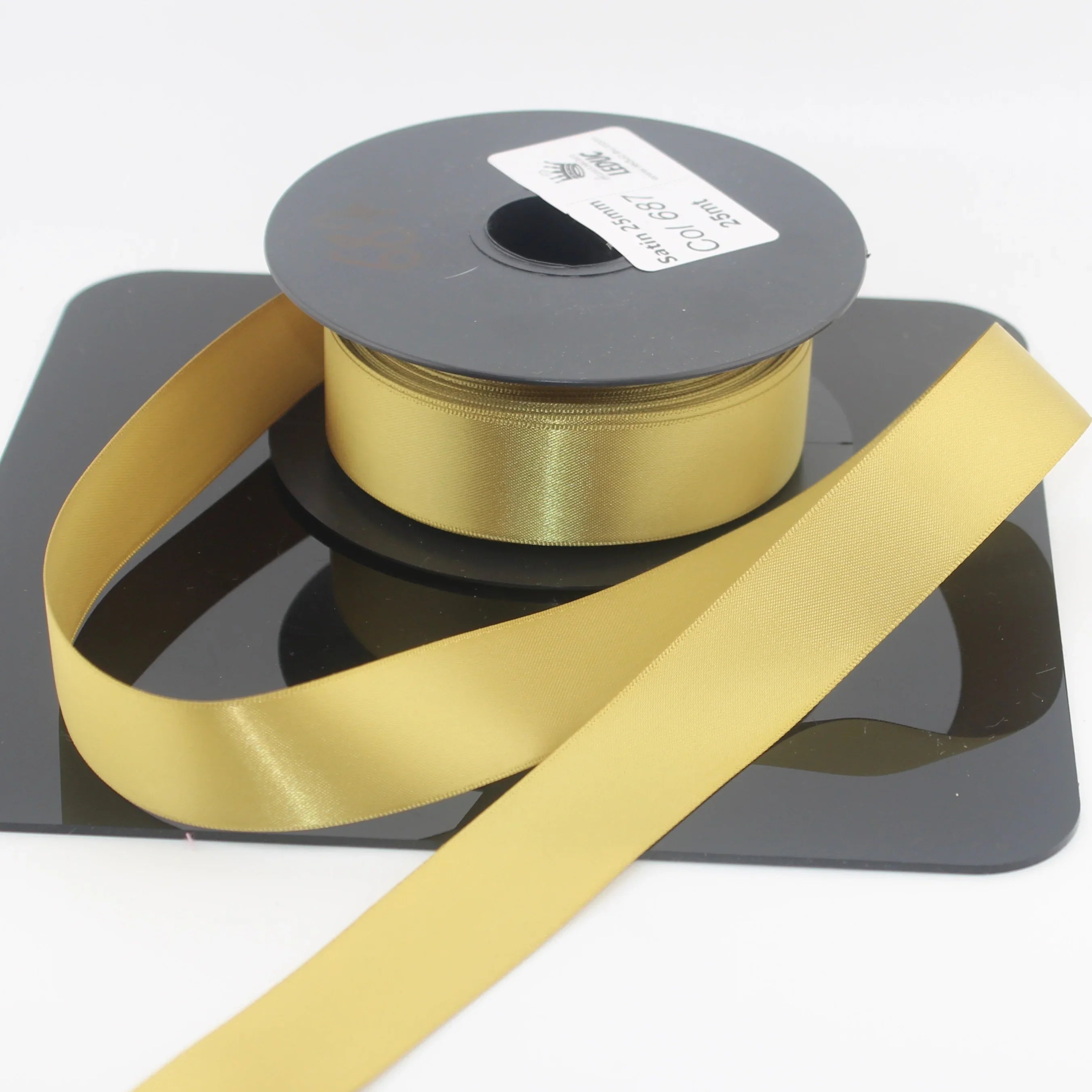 Deluxe Double Sided Satin 15mm,25mm or 38mm - 25 meters - ACCESSOIRES LEDUC BV