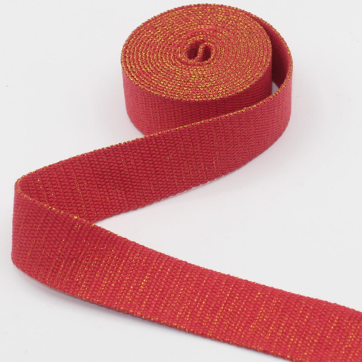 30mm Heavy Cotton Lurex Webbing #RUB3550 5/10/45mt - ACCESSOIRES LEDUC BV