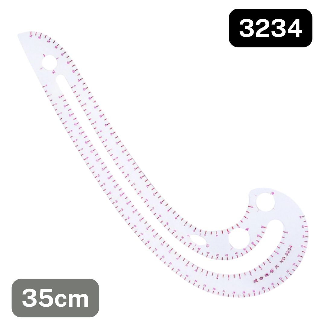 35cm Patchwork Ruler Measure Ruler DIY Craft Sewing Tool French Curved Ruler Dressmaking #3234