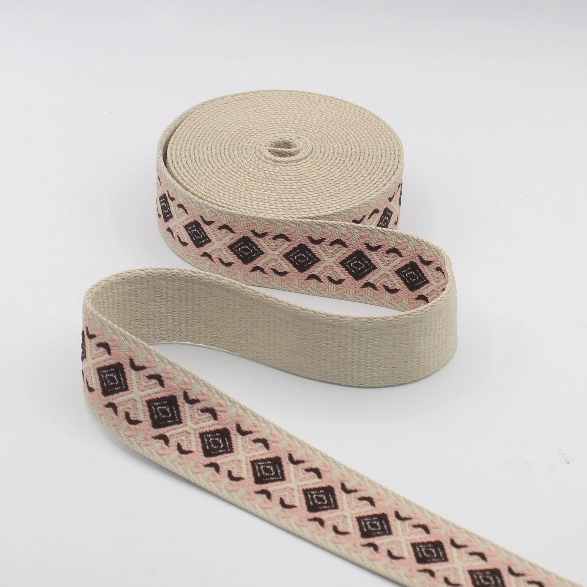 40mm Geometric "X" Webbing 5/10/45mt #RUB3543 - ACCESSOIRES LEDUC BV