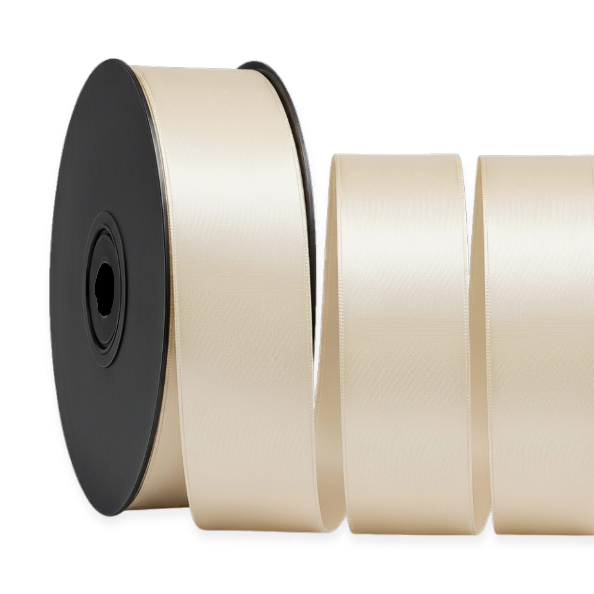 Deluxe Double-Sided Satin Ribbon Roll 25 m | Widths 3–63 mm