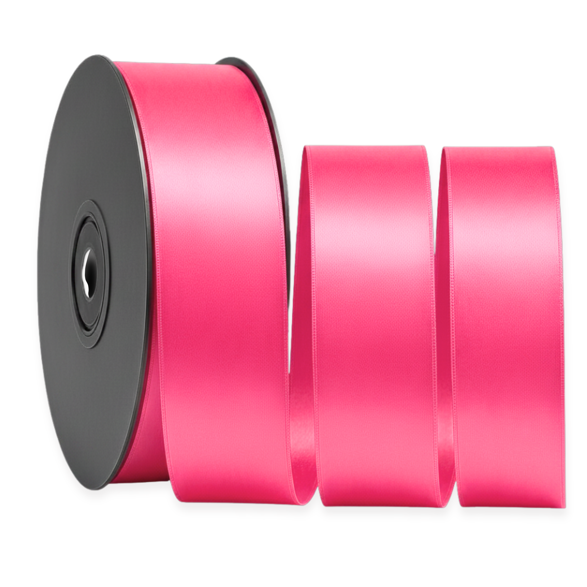 Deluxe Double-Sided Satin Ribbon Roll 25 m | Widths 3–63 mm