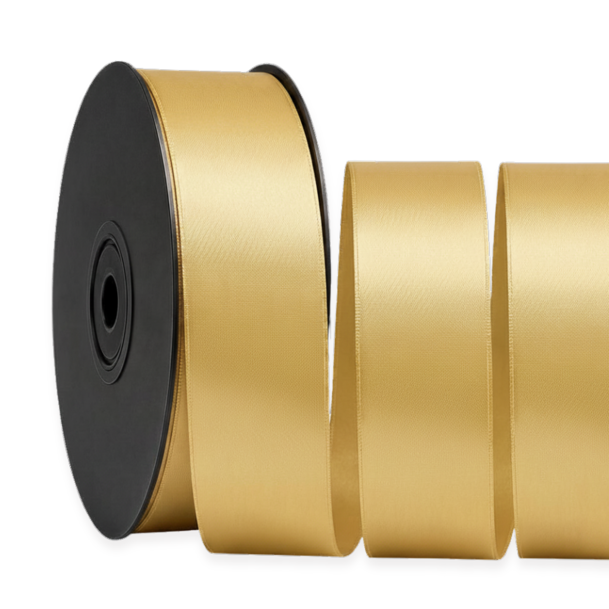 Deluxe dubbelzijdige satijnen lintrol 25 m | breedtes 3–63 mm