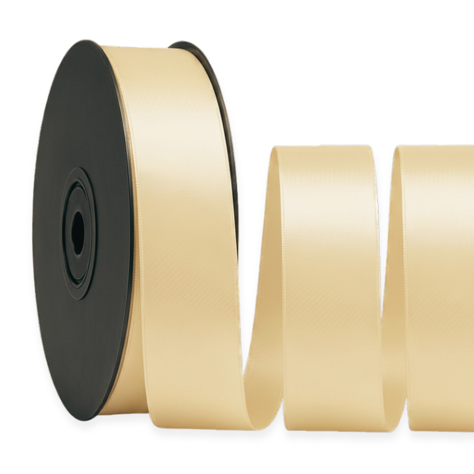 Deluxe dubbelzijdige satijnen lintrol 25 m | breedtes 3–63 mm