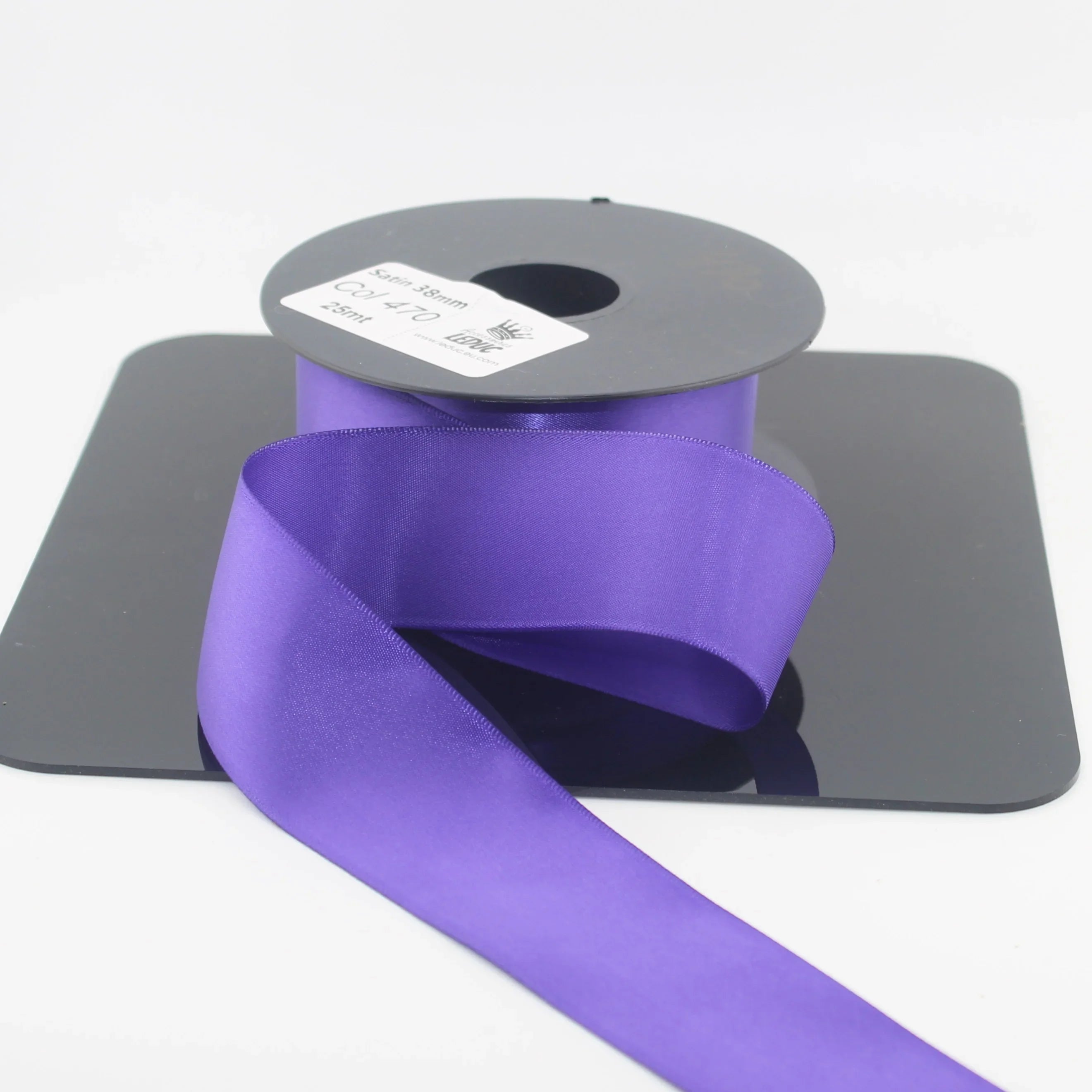 Deluxe Double Sided Satin 15mm,25mm or 38mm - 25 meters - ACCESSOIRES LEDUC BV