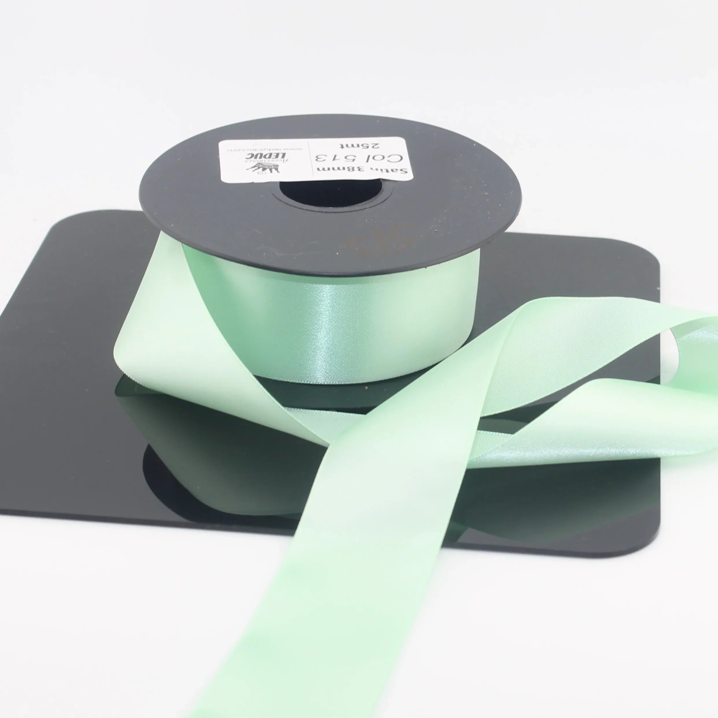 Deluxe Double Sided Satin 15mm,25mm or 38mm - 25 meters - ACCESSOIRES LEDUC BV