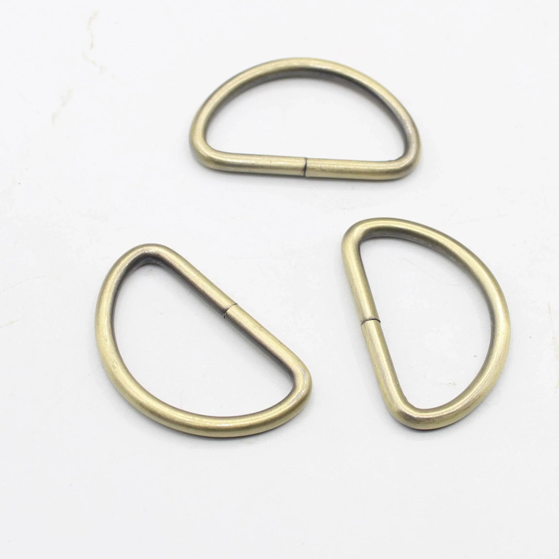 3 Buckles / Lobsters / D-Rings 30 / 40 or 50mm - Gold Silver Oldbrass Mat Black or Gunmetal - ACCESSOIRES LEDUC BV