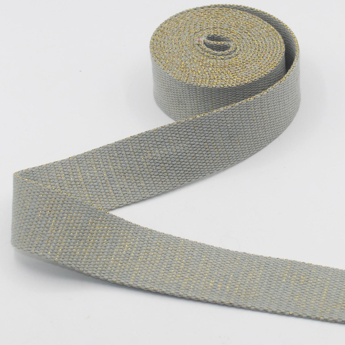 30mm Heavy Cotton Lurex Webbing #RUB3550 5/10/45mt - ACCESSOIRES LEDUC BV