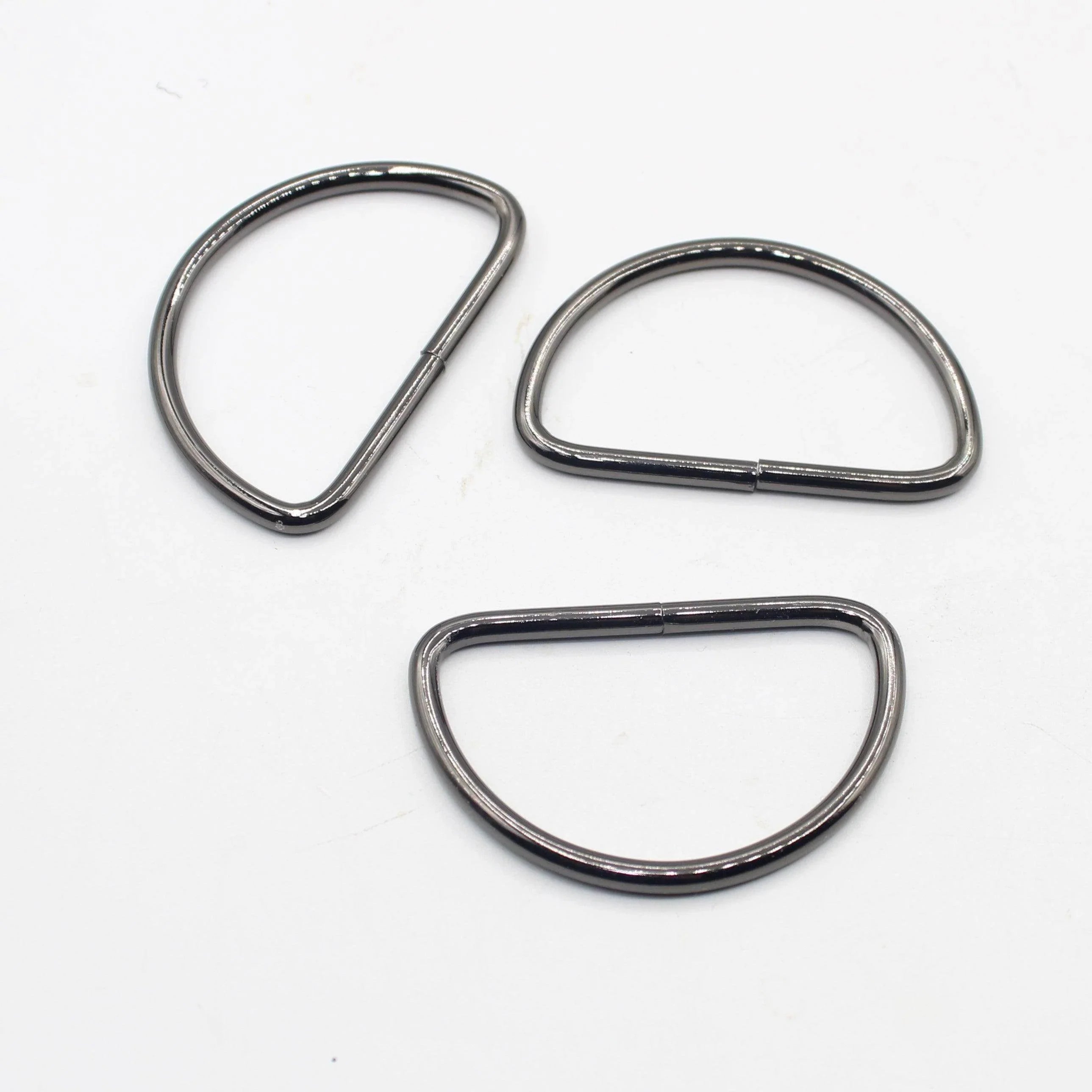 3 Buckles / Lobsters / D-Rings 30 / 40 or 50mm - Gold Silver Oldbrass Mat Black or Gunmetal - ACCESSOIRES LEDUC BV