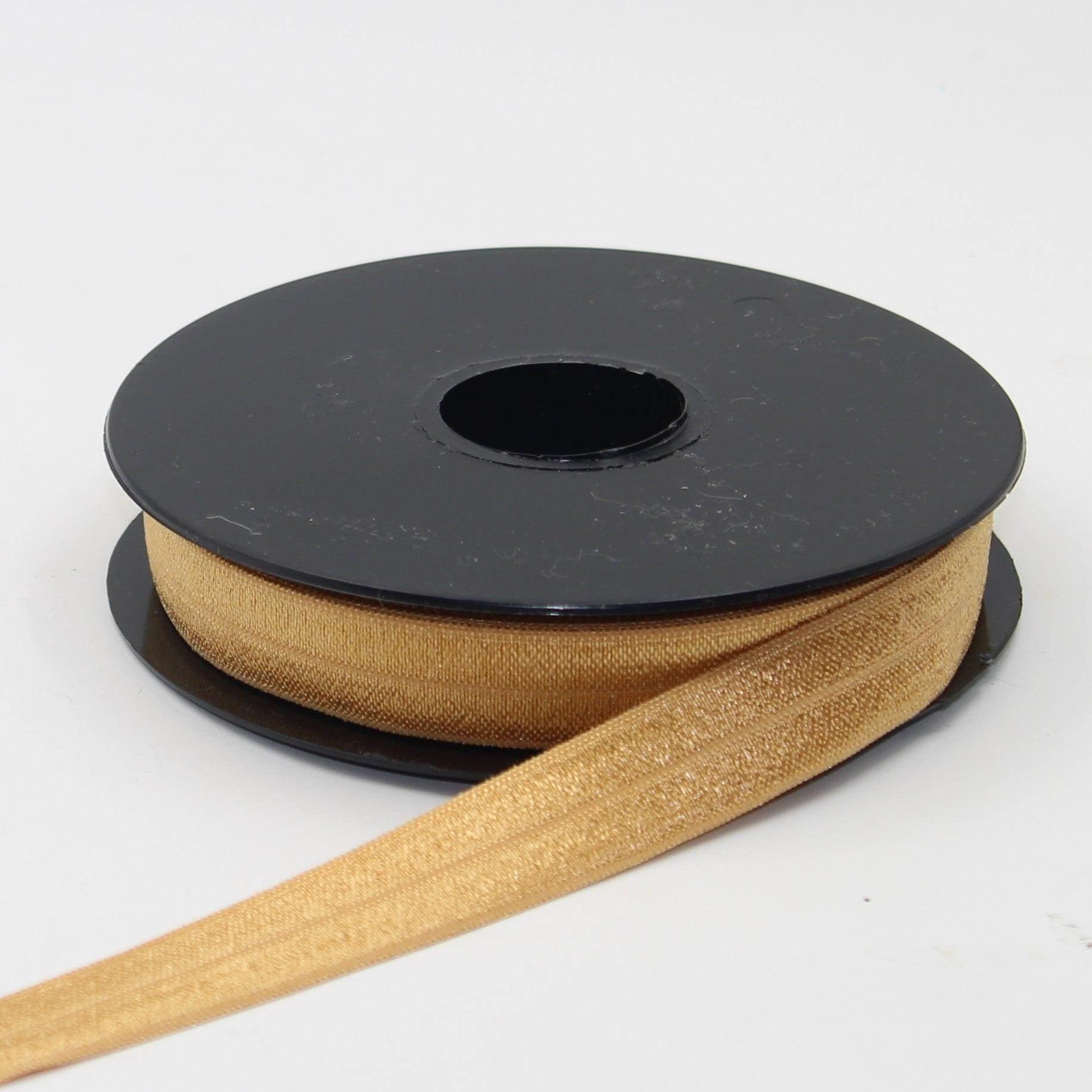 10 meters 17mm Prefolded Elastic Bias Binding Polyester Satin #ELA3610 - ACCESSOIRES LEDUC BV