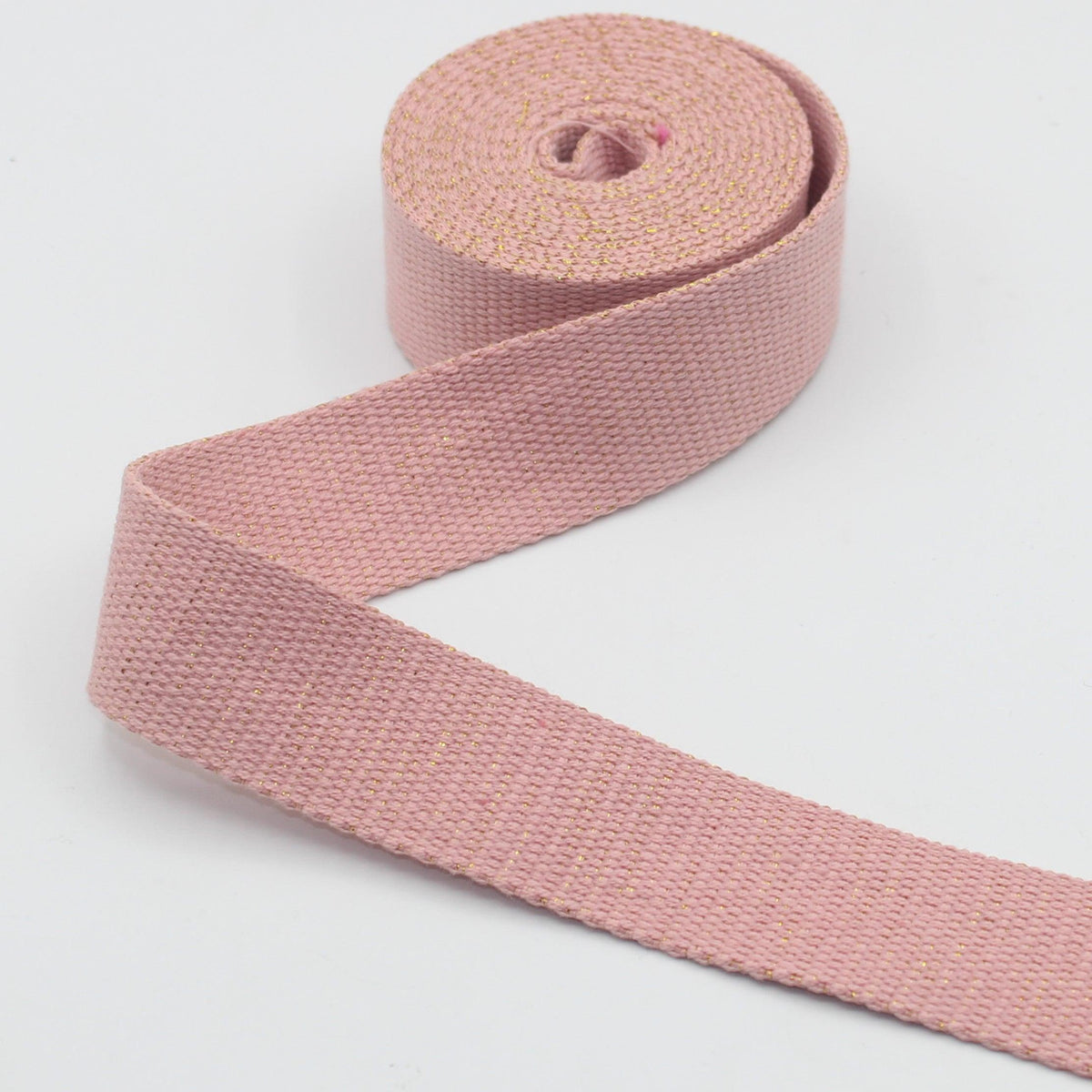 30mm Heavy Cotton Lurex Webbing #RUB3550 5/10/45mt - ACCESSOIRES LEDUC BV