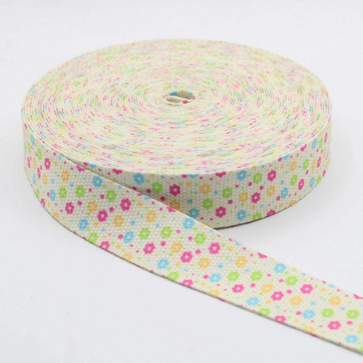 30mm Fancy Printed Cotton Webbing 5mt/10mt #RUB3520 - ACCESSOIRES LEDUC BV