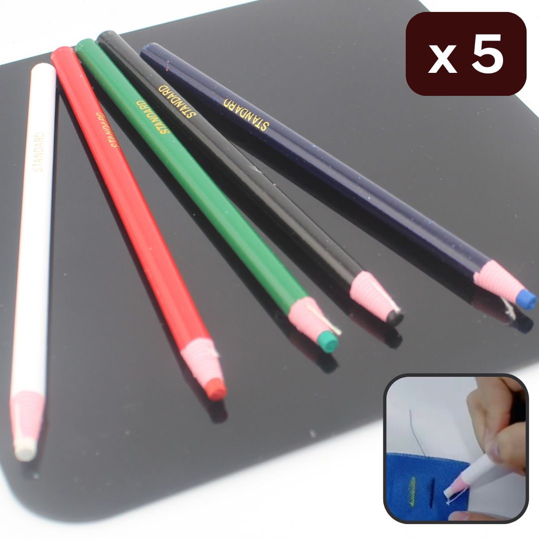 Professional Grease Marking Pencils for Textiles – Pull-String Peelable Wax Pens