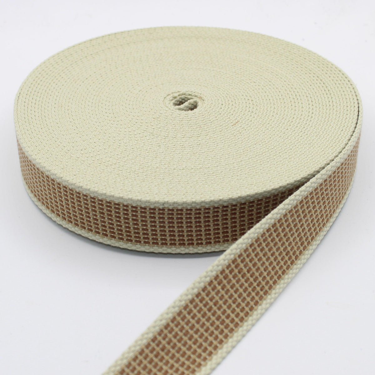 30mm Ecru Pixels Webbing 10mt #RUB3521 - ACCESSOIRES LEDUC BV