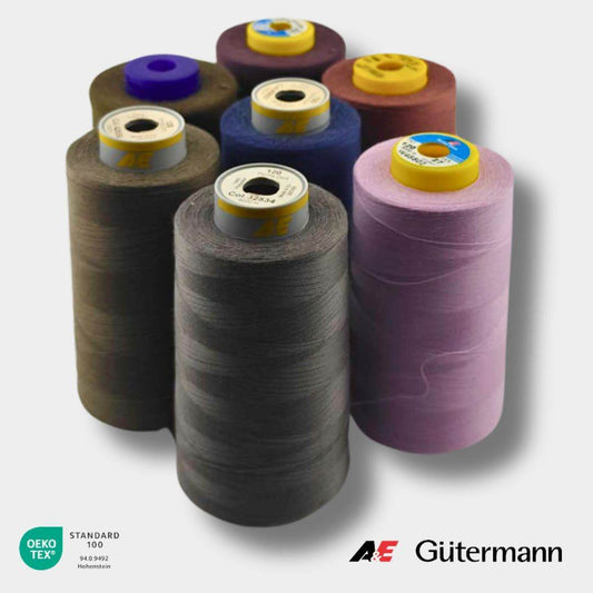 Cone of Overlock Yarn A+E Gutermann Permacore Made in Europe 3000 meters - ACCESSOIRES LEDUC BV