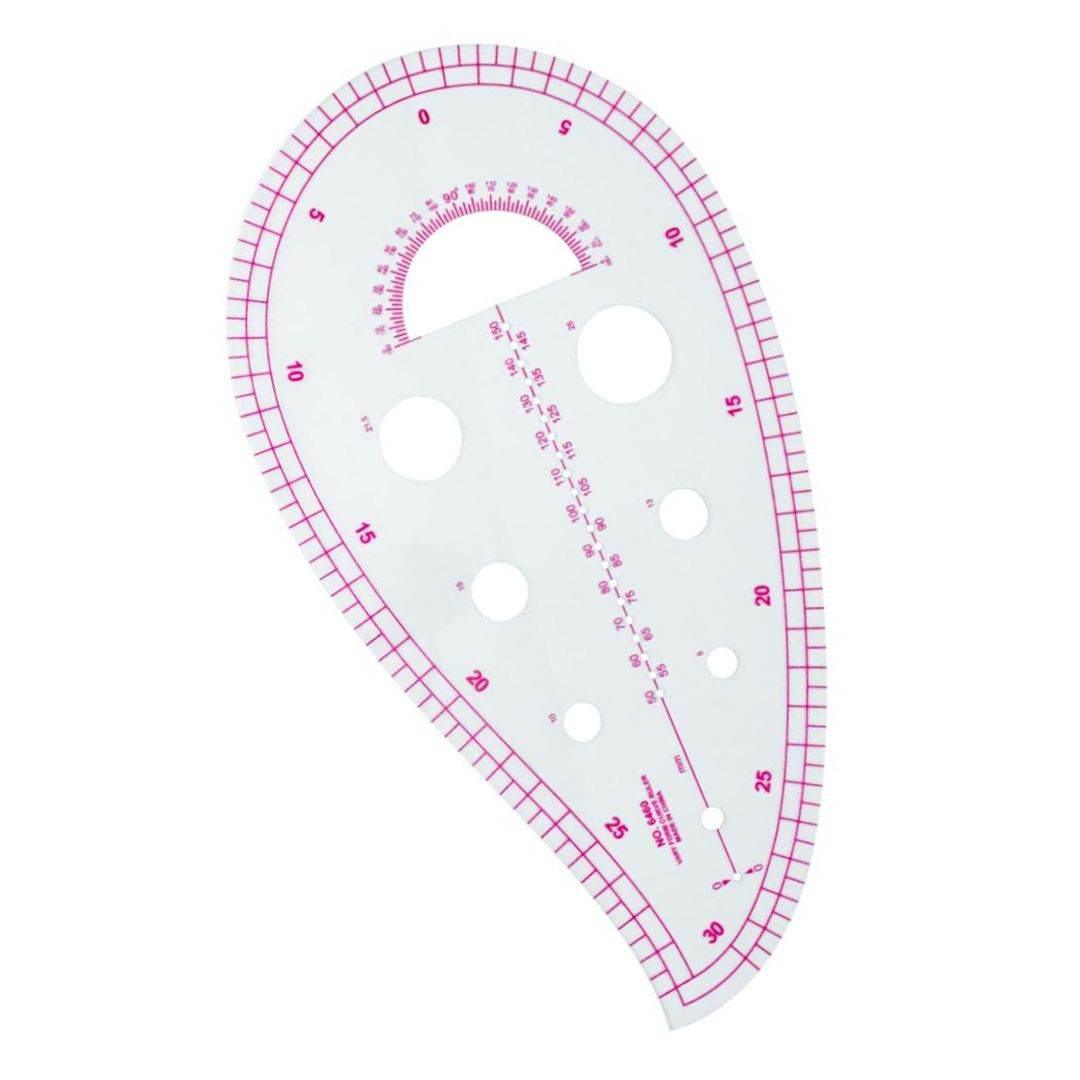 Sewing Rulers, in 4 variations - French Metric Ruler, Transparent Ruler for Measuring Curves - ACCESSOIRES LEDUC BV