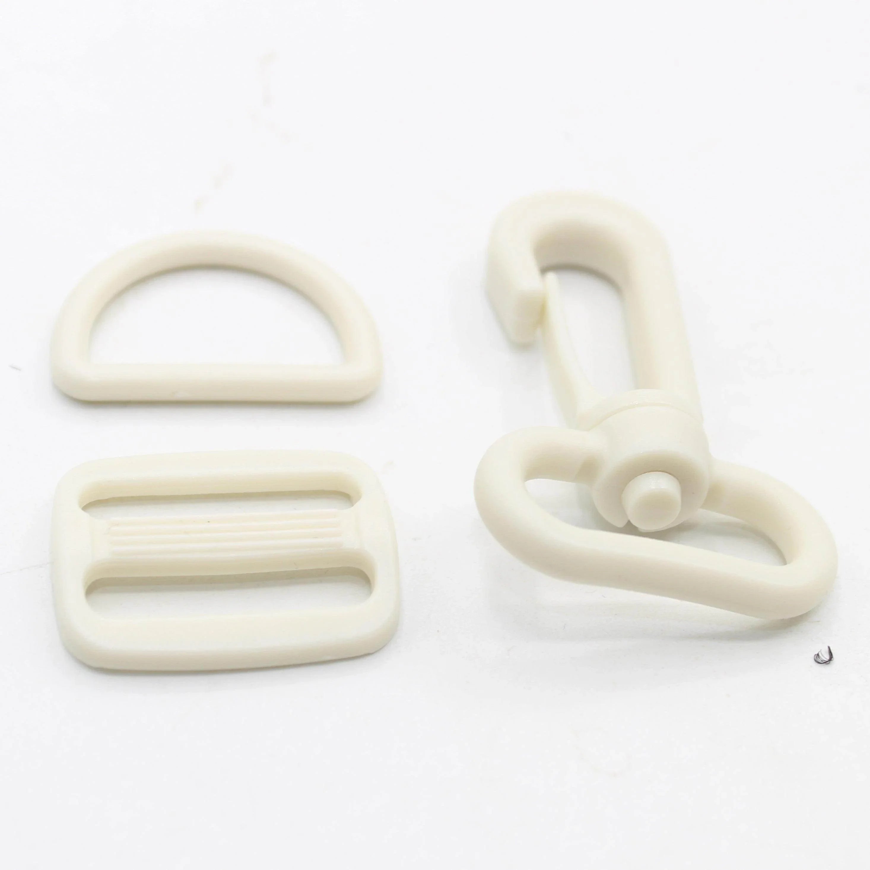 Set of 3 Colourful Nylon Buckles (1 fast clip + 1 sliding buckle + 1 D Ring) - 20mm/25mm - ACCESSOIRES LEDUC BV