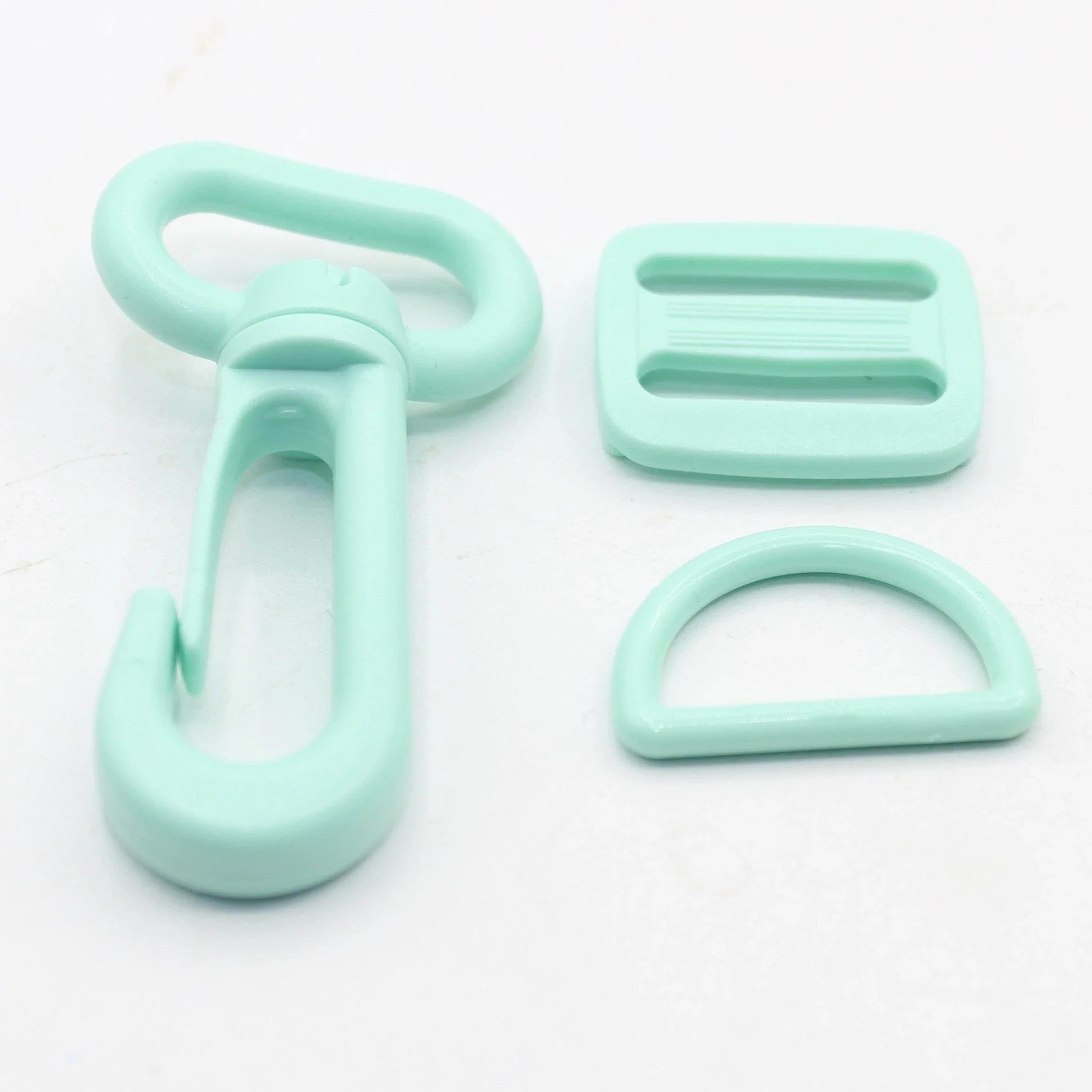 Set of 3 Colourful Nylon Buckles (1 fast clip + 1 sliding buckle + 1 D Ring) - 20mm/25mm - ACCESSOIRES LEDUC BV