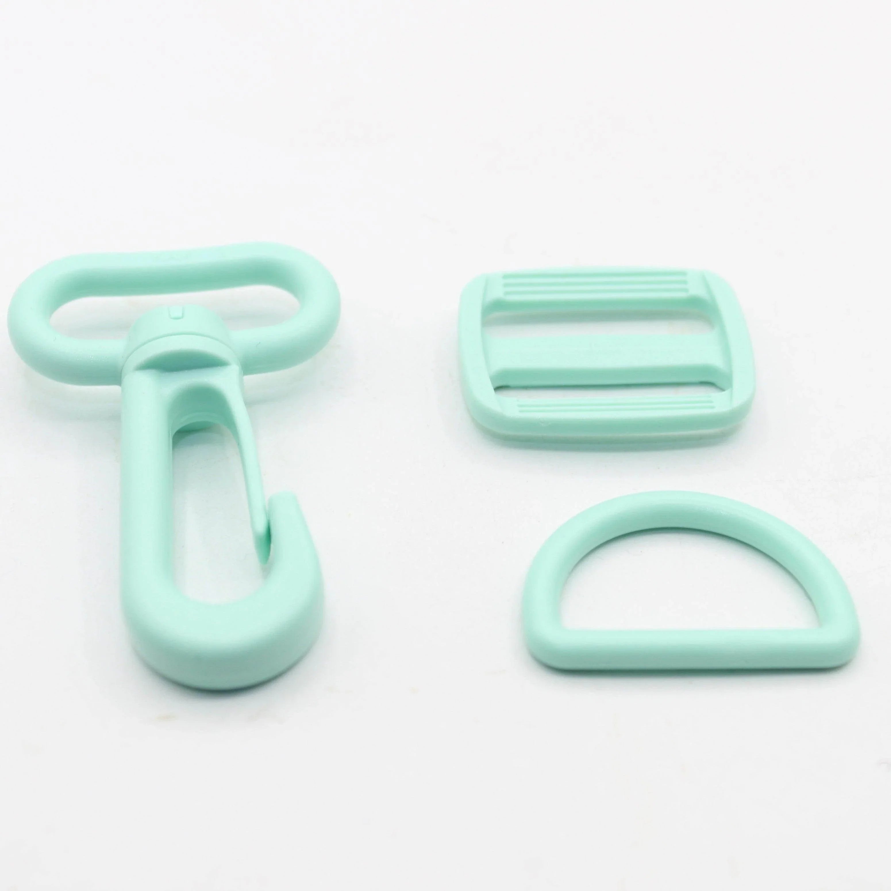 Set of 3 Colourful Nylon Buckles (1 fast clip + 1 sliding buckle + 1 D Ring) - 20mm/25mm - ACCESSOIRES LEDUC BV