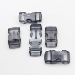 Set of 5 Transparent Coloured Clipsable Buckles 10mm #BNY3515