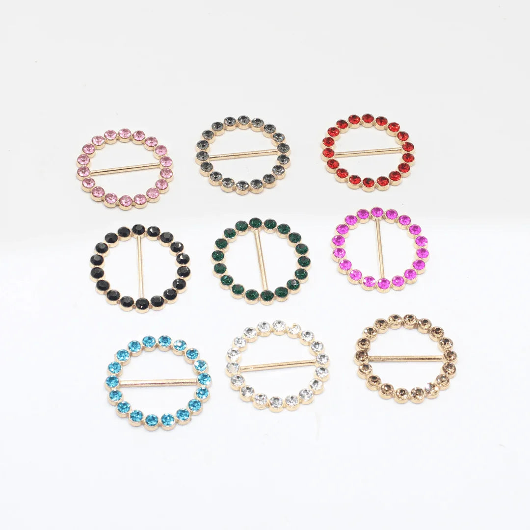 30mm Buckles with Strass (outside diameter 41MM) #BST2623 - ACCESSOIRES LEDUC BV