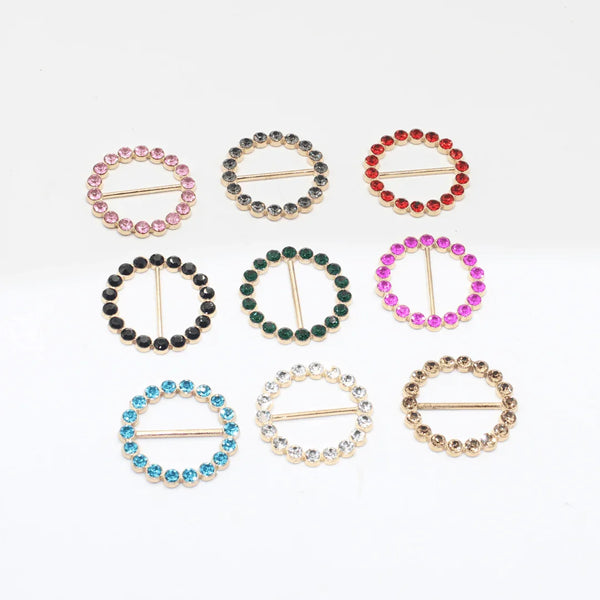 30mm Buckles with Strass (outside diameter 41MM) #BST2623 - ACCESSOIRES LEDUC BV