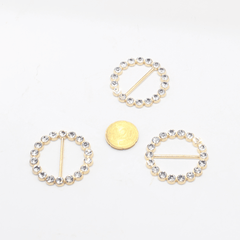 30mm Buckles with Strass (outside diameter 41MM) #BST2623 - ACCESSOIRES LEDUC BV