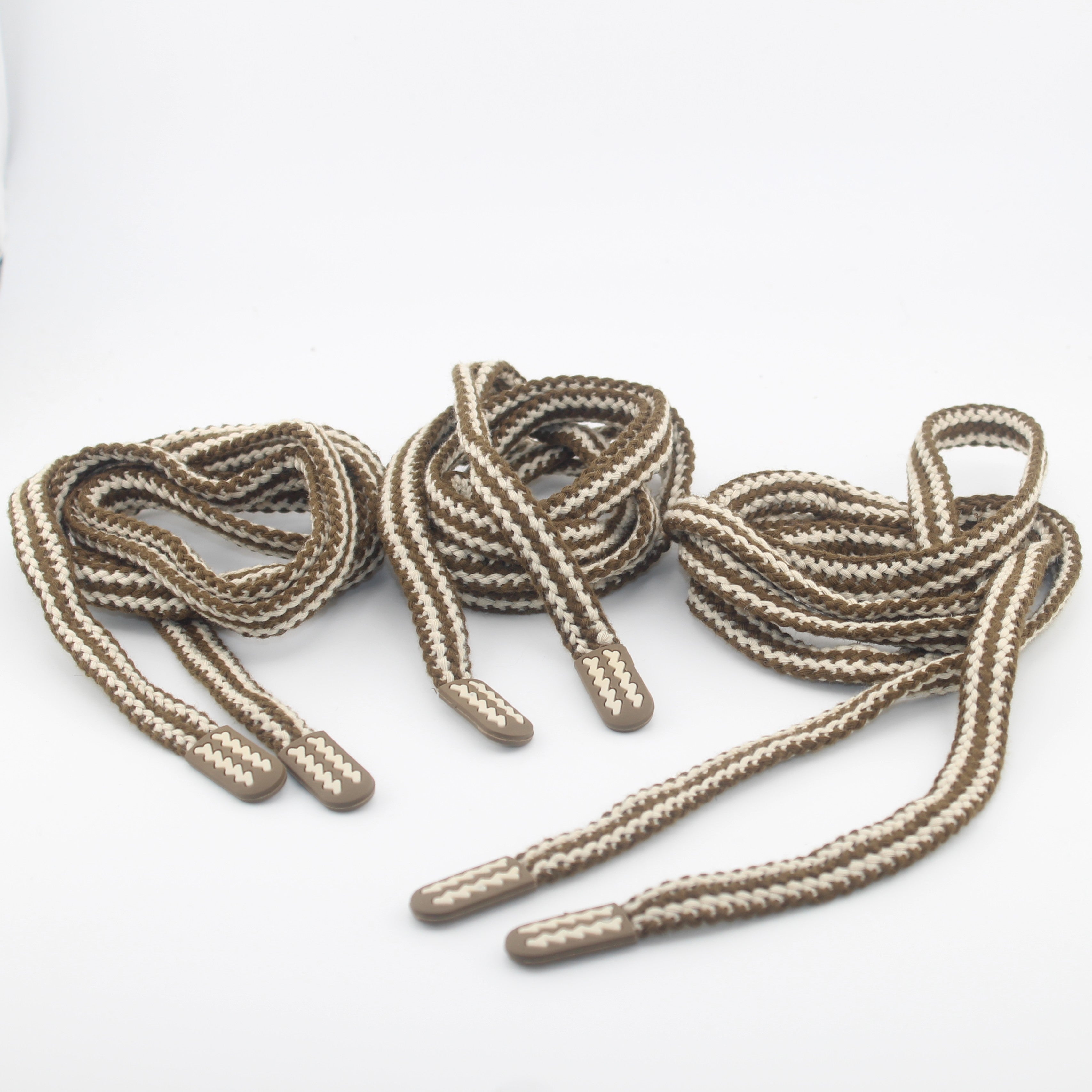 1 piece, 130cm / Ø12MM / Sweater / Trousers Zig Zag Motives Cord with Cord Ends #COR4003