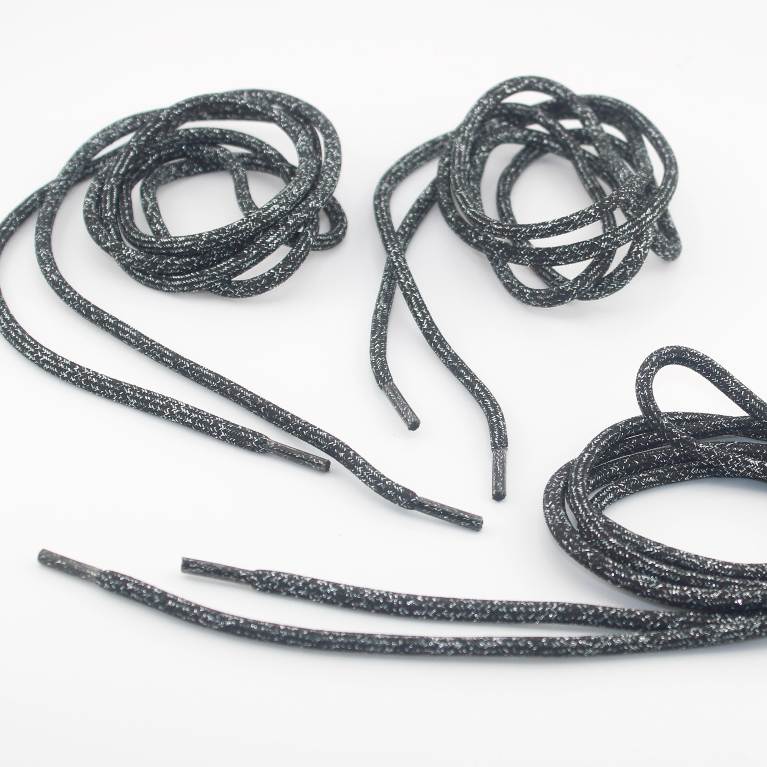 1 piece, 130cm / Ø5MM / Sweater / Trousers Cord Polyester & Lurex with Cord Ends #COR4007