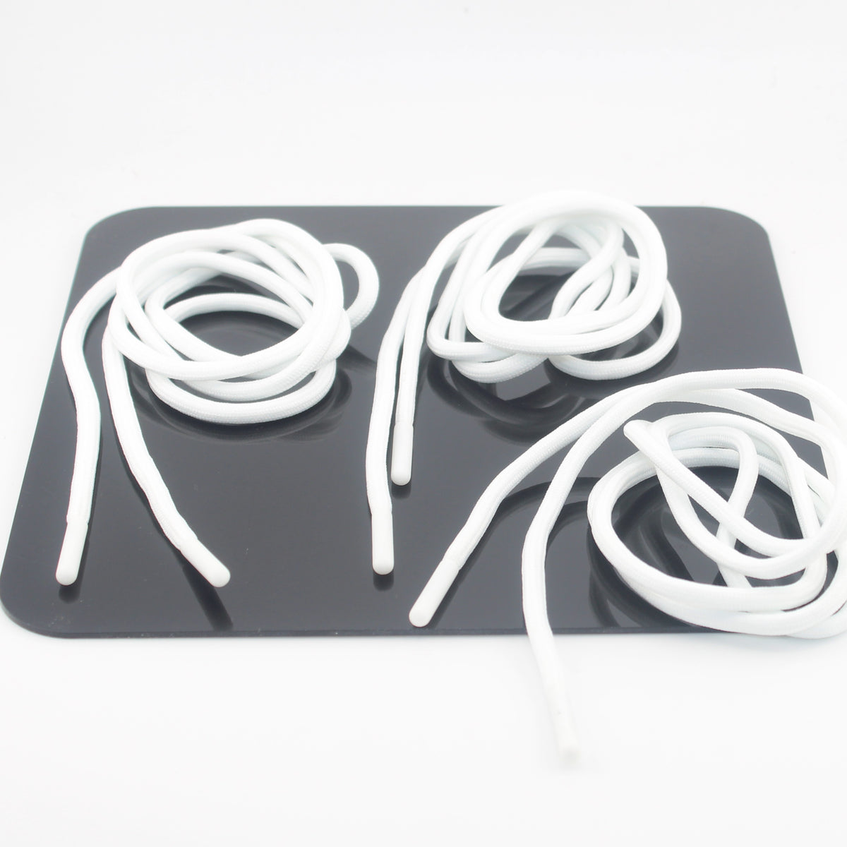 1 piece, 130cm / Ø5MM / Sweater / Trousers Plain Cord with Plastic Cord Ends #COR4008