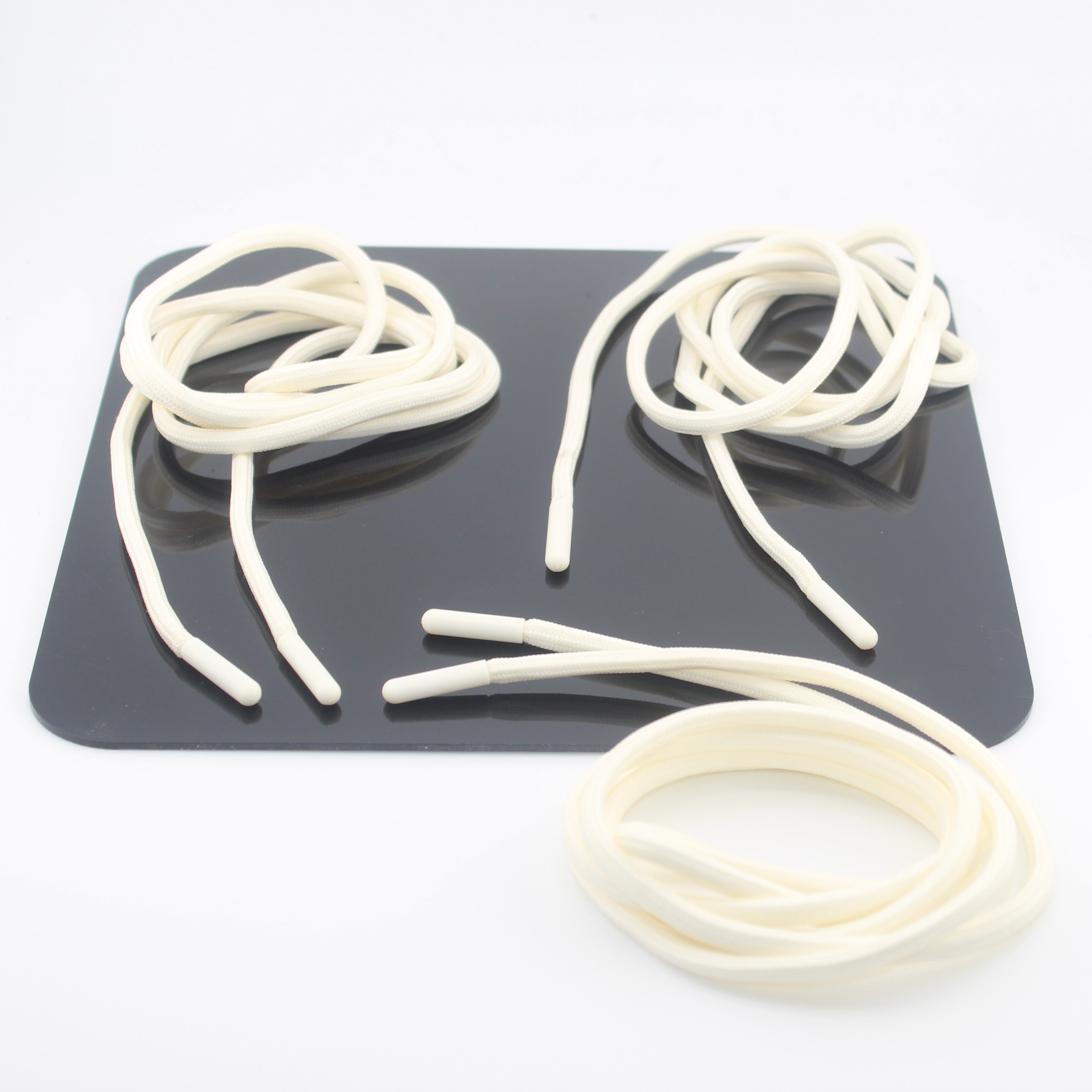 1 piece, 130cm / Ø5MM / Sweater / Trousers Plain Cord with Plastic Cord Ends #COR4008